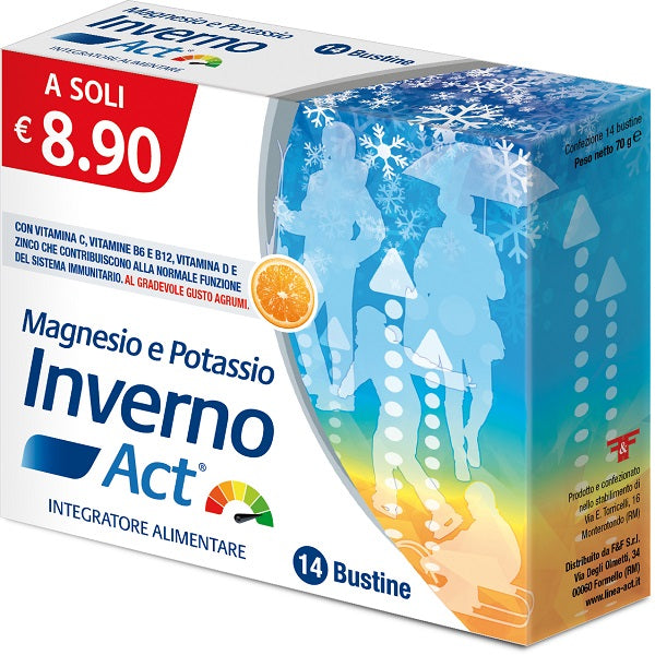 Magnesio e potassio inverno act 14 bustine