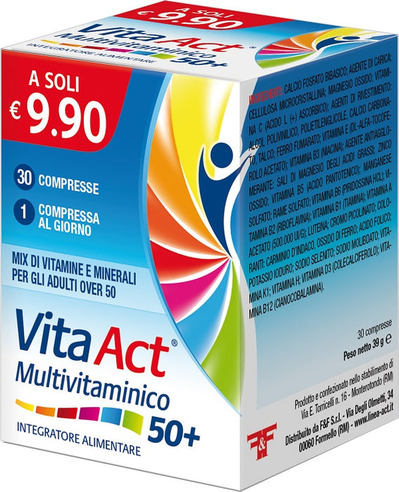 Vita act multivitaminico 50+ 30 compresse