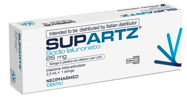 Siringa preriempita intra-articolare supartz acido ialuronico 25 mg 2,5 ml 1 pezzo