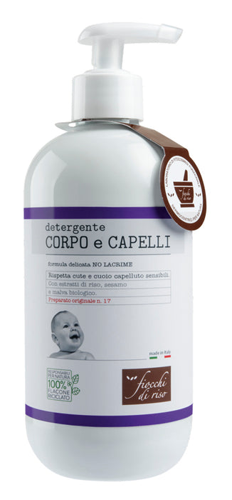 Fiocchi di riso detergente capelli e corpo 400 ml