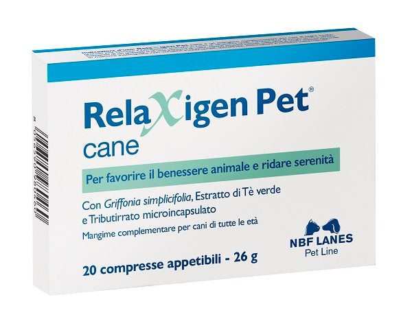 Relaxigen pet cane blister 20 compresse appetibili