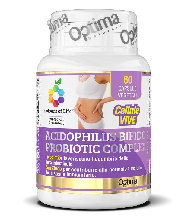 Colours of life acidophilus bifido complex 60 capsule vegetali 500 mg