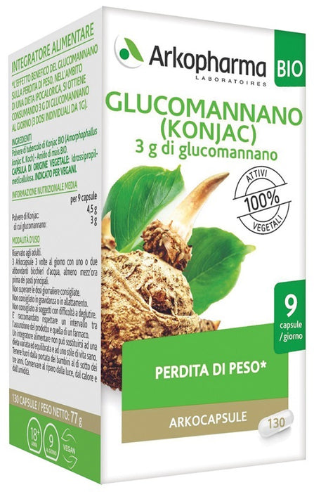 Arko capsule glucomannano bio 130 capsule
