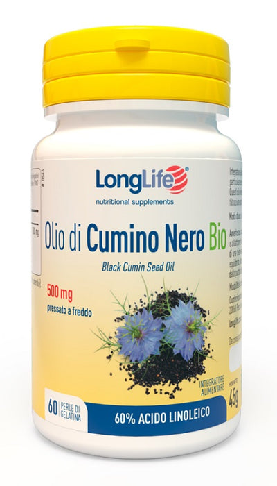 Longlife olio di cumino nero bio 60 perle in gelatina