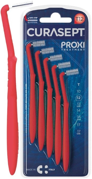 Curasept proxi angle t12 rosso/red 5 pezzi
