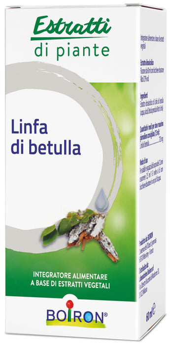 Linfa di betulla seve de bouleau boiron estratto idroalcolico 60 ml