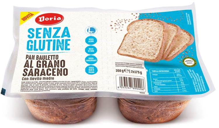 Doria pan bauletto grano saraceno 2 pezzi da 175 g