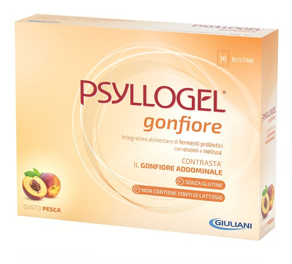 Psyllogel gonfiore pesca 10 bustine