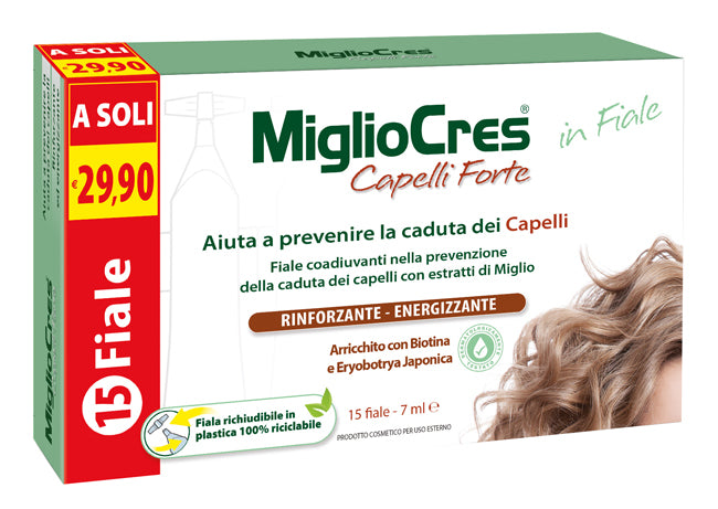 Migliocres capelli forte 15 fiale x 7 ml