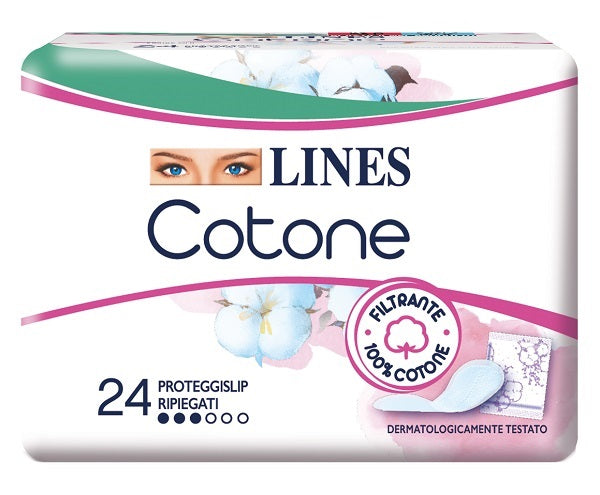 Lines cotone bio salvaslip ripiegati 24 pezzi