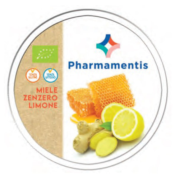 Pharmamentis caramelle bio miele-zenzero-limone 50 g