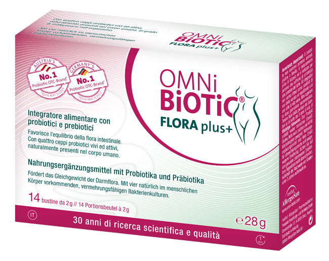 Omni biotic flora plus+ 14 bustine da 2 g