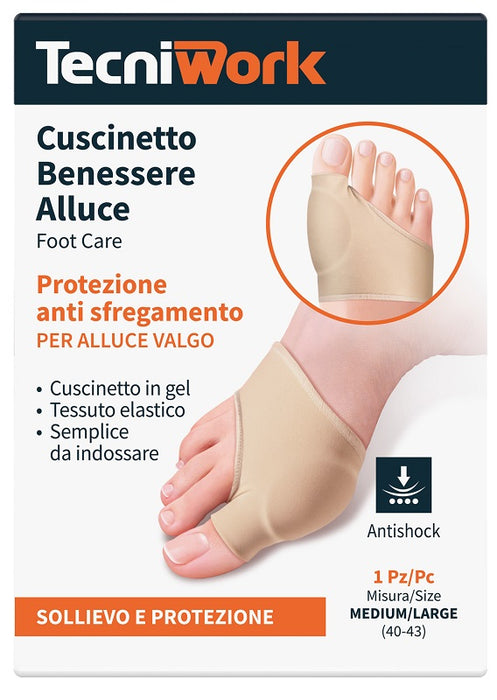 Benessere alluce cuscinetto medium/large 1 pezzo