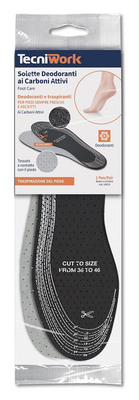 Solette deodoranti ai carboni attivi 1 paio