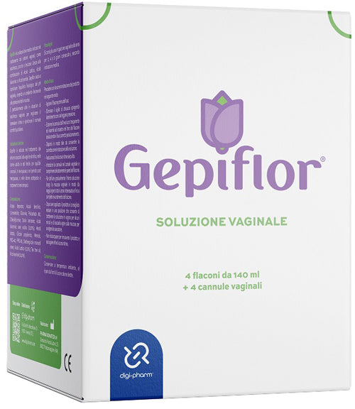 Soluzione vaginale gepiflor 4 flaconi da 140 ml