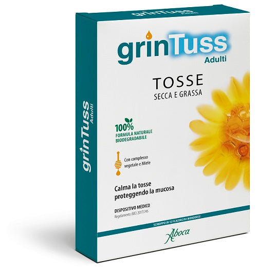Grintuss adulti sciroppo 12 flaconcini monodose