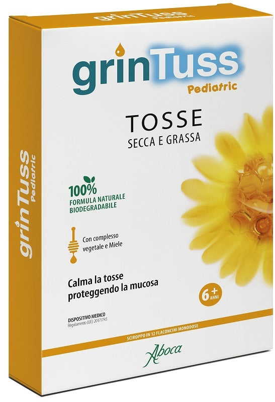 Grintuss pediatric sciroppo 12 flaconcini