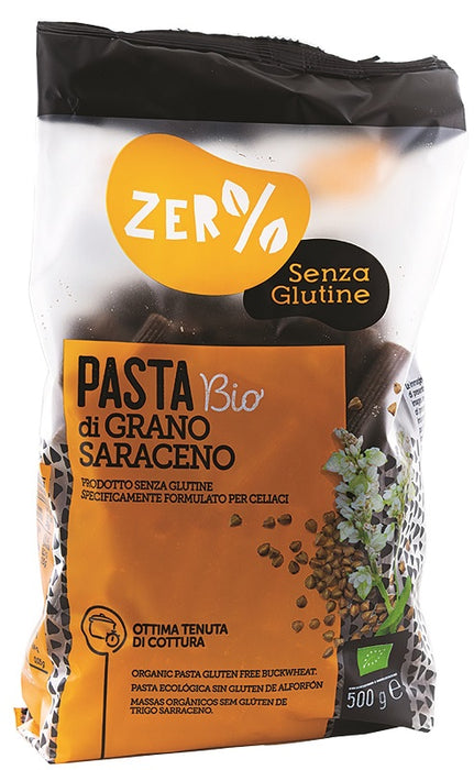 Zer% glutine rigatoni di grano saraceno bio 500 g