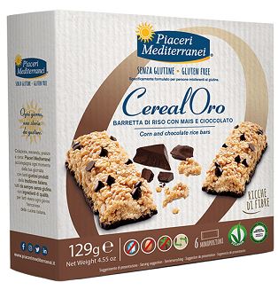Piaceri mediterranei barretta di riso con mais e cioccolato 129 g