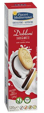 Piaceri mediterranei dobloni dark & white 120 g