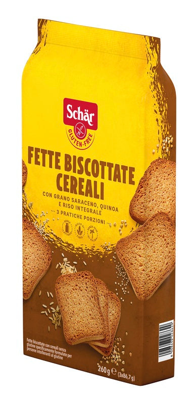 Schar fette biscottate cereali 3 porzioni da 86,7 g