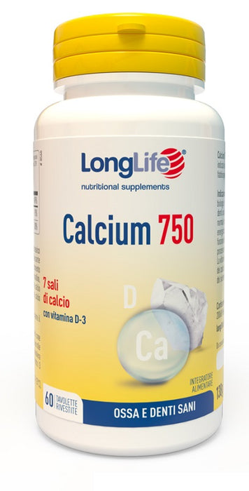 Longlife calcium 750 mg 60 tavolette
