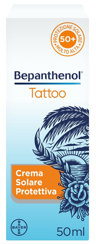 Bepanthenol tattoo crema solare protettiva spf50+ 50 ml