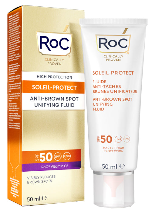 Roc fluido solare viso spf 50+ antimacchie brune  50 ml