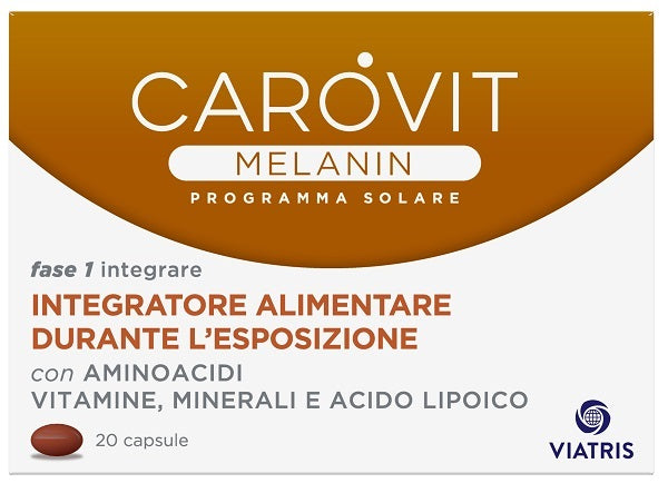 Carovit melanin programma solare 20 capsule