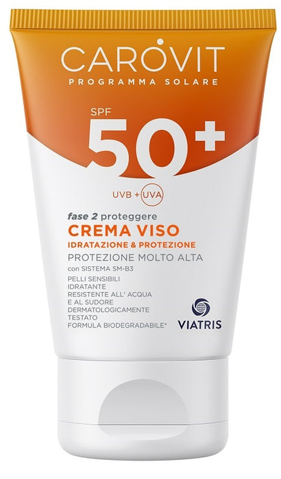 Carovit programma solare crema viso spf50+ 50 ml