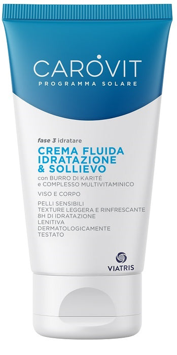 Carovit programma solare crema fluida idratazione & sollievo 150 ml