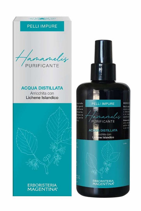Acqua distillata arricchita hamamelis purificante pelli impure 200 ml