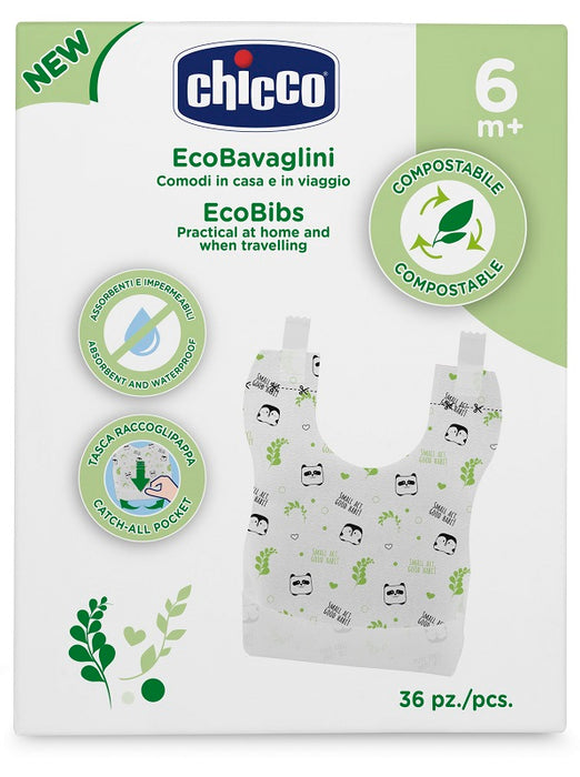 Chicco bavaglini monouso compostabili 36 pezzi