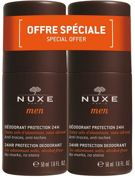 Nuxe men duo deodorante uomo protezione 24 ore 2 x 50 ml