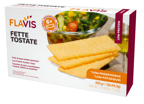 Flavis fette tostate aproteiche 6 porzioni da 34,3 g
