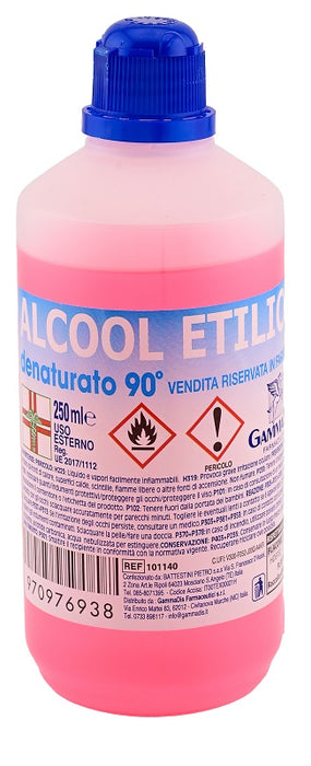 Alcool etilico denaturato 90 gradi 250 ml
