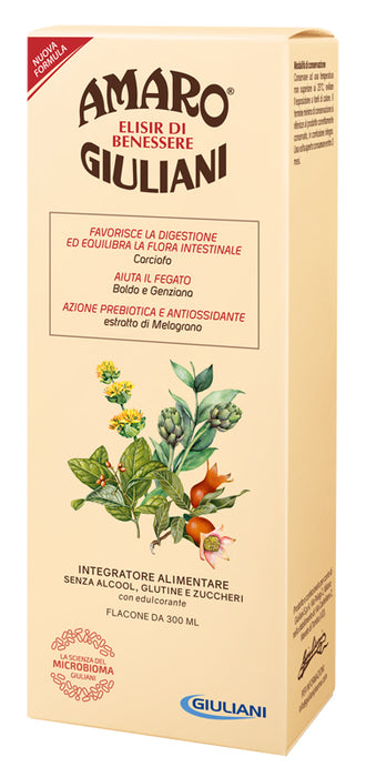 Amaro giuliani elisir benessere 300 ml nuova formula
