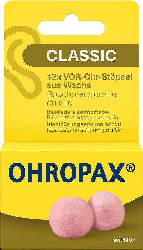 Ohropax tappi auricolari cera 12 pezzi
