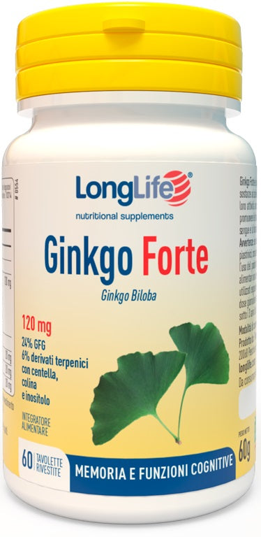Longlife ginkgo forte 60 tavolette rivestite