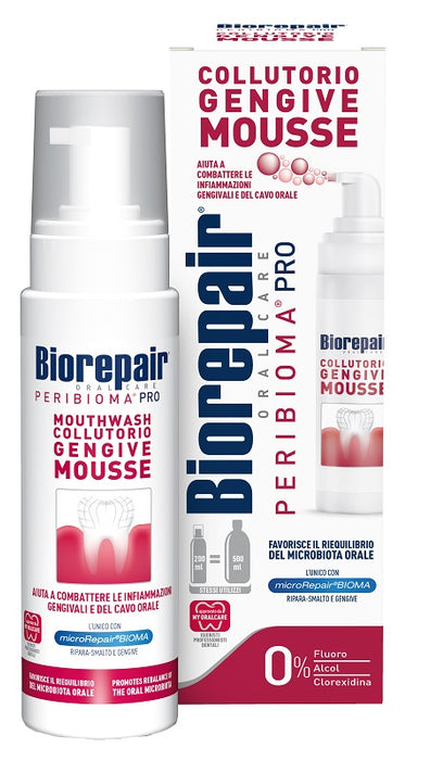 Biorepair oral care peribioma pro collutorio gengive mousse 200 ml