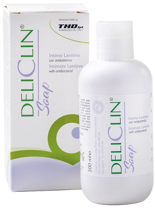 Deliclin soap detergente intimo lenitivo con antibatterico 200 ml