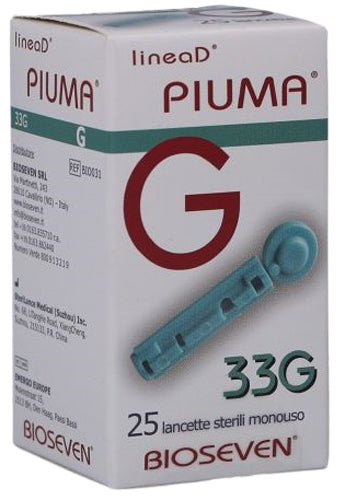 Lancette pungidito linea d piuma gauge 33 25 pezzi