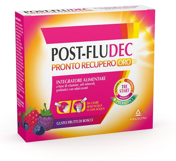 Postfludec frutti di bosco pronto recupero oro 12 bustine