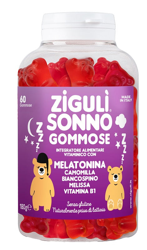 Ziguli sonno fragola 60 gommose