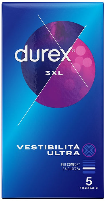 Preservativo durex 3xl vestibilita' ultra 5 pezzi