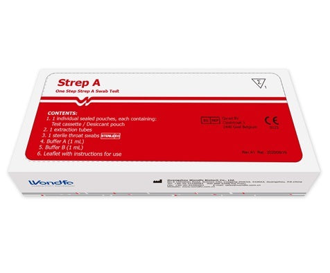 One step strep a swab test