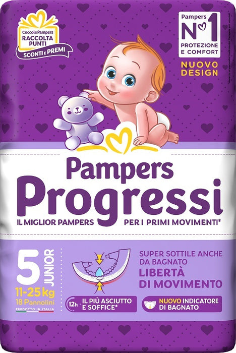 Pampers progressi junior 18 pezzi