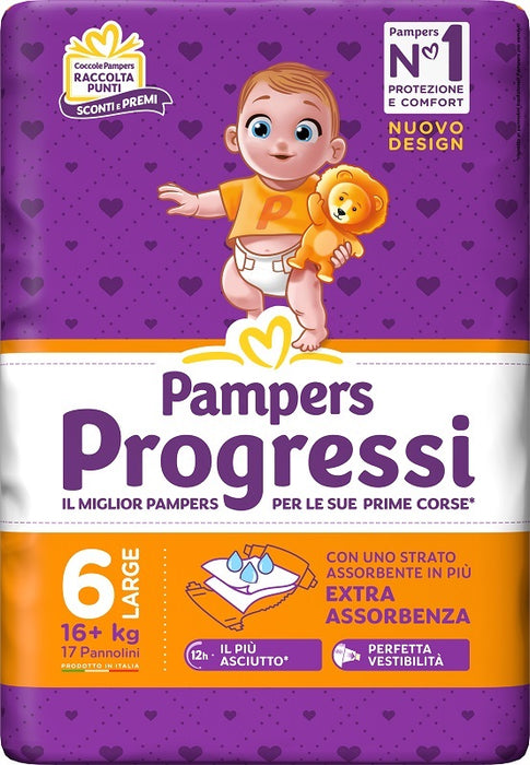 Pampers progressi xl 17 pezzi