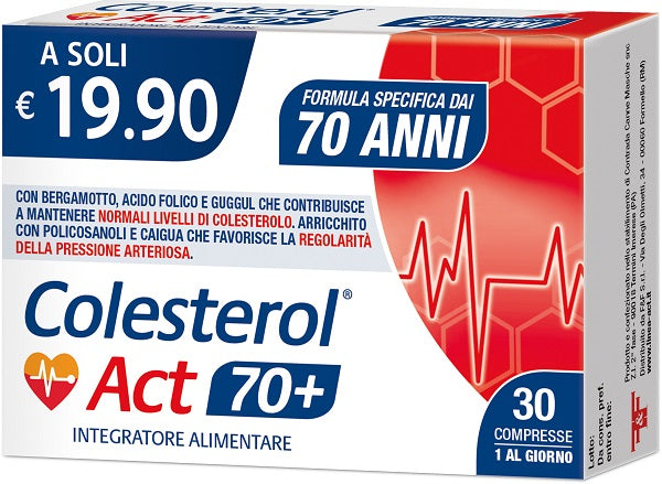 Colesterol act 70+ 30 compresse
