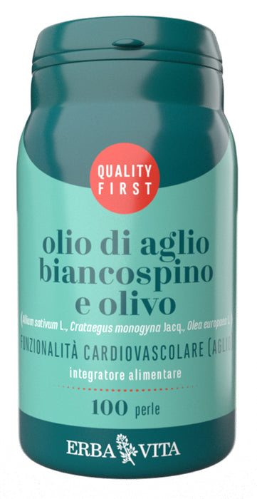 Olio di aglio biancospino e olivo 100 perle